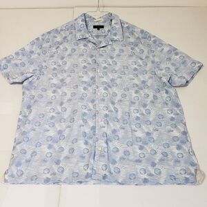 Ted Baker short sleeve button up shirt Men's large floral blue